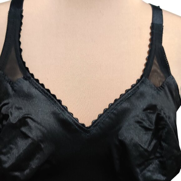 Ruby Ribbon 44 Womens Shapewear Tank Top Black Cami Bra 3012 Full Support Base - Picture 10 of 12
